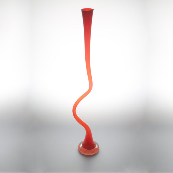 Vase/Windlicht Rot 60 cm