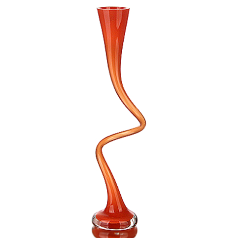Vase/Windlicht Rot 25 cm