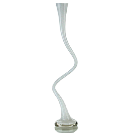 Vase/Windlicht Weiß 25 cm