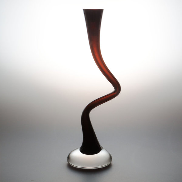 Vase/Windlicht Schwarz 25cm