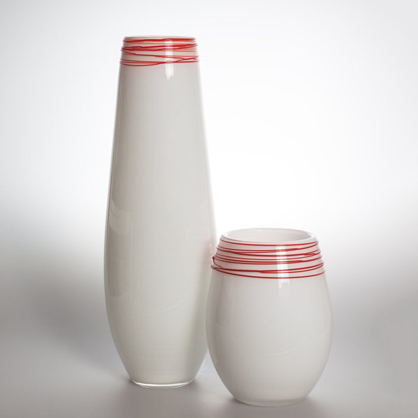 Vase "MARA" weiß, 35 cm